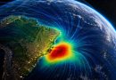 Brasil fica em região onde o campo magnético da Terra é mais fraco
